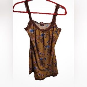 Sari Large Brown Poly Spandex Blend Cami